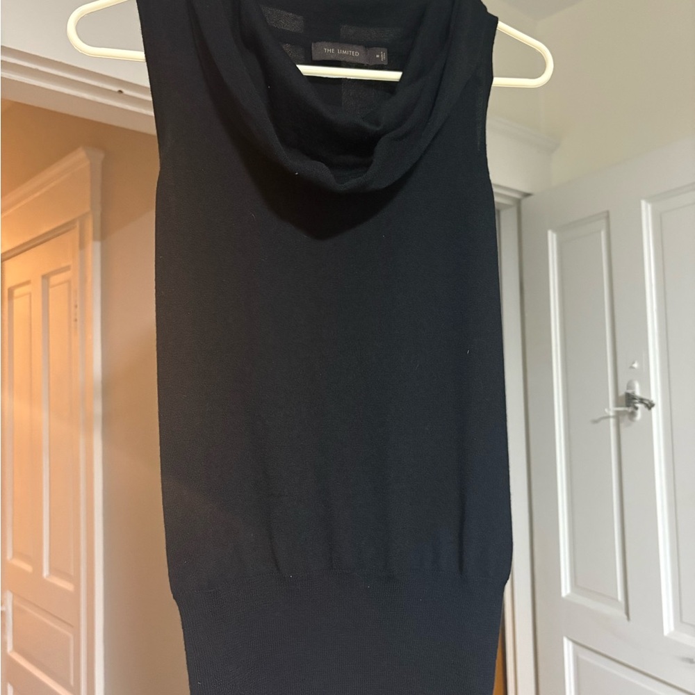 The Limited Black Cowl Neck Sweater